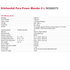KA Pure Power Blender 2L Empire Red