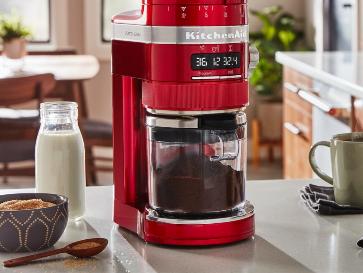 Coffee grinder Artisan 5KCG8433ECA, red metallic, KitchenAid 