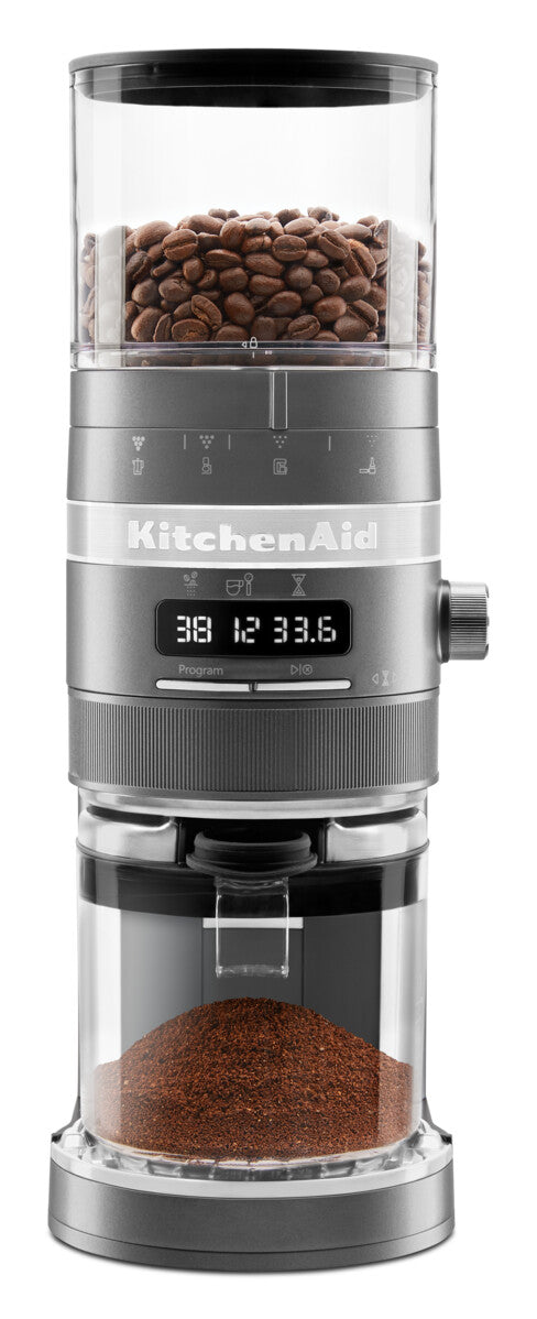 Artisan Burr Coffee Grinder - Medallion Silver