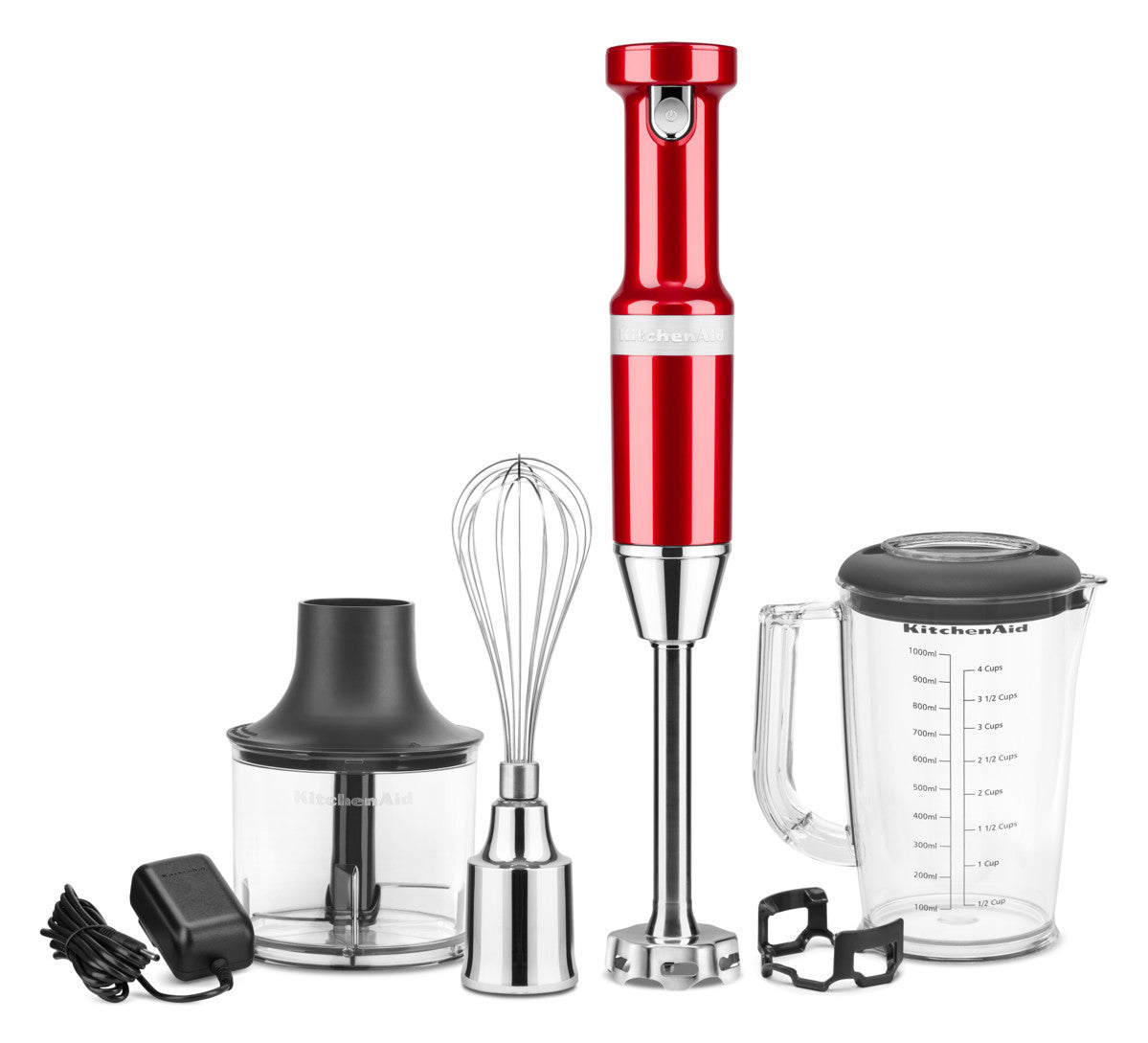Artisan Cordless Hand Blender With Accessories - Candy Apple
